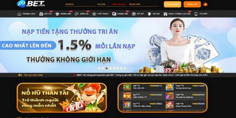 i9bet là sân chơi được yêu thích với nhiều năm kinh nghiệm trong lĩnh vực